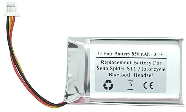 Main image of 850mAh 3.7V Replacement Battery for Sena Spider ST1 Motorcycle Bluetooth Headset, Helmet intercom