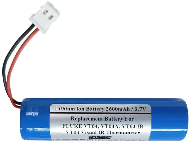 Main image of 2600mAh 3.7V Replacement Battery for FLUKE VT04, VT04A, VT04 IR, VT04 Visual IR Thermometer, FLUKE 4375741, FLK-VT04