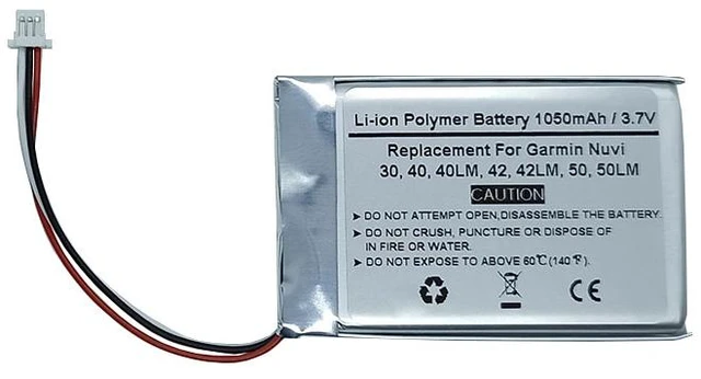 Main image of 1050mAh 3.7V GPS Navigator Replacement Battery For Garmin Nuvi 30, 40, 40LM, 50, 50LM, Nuvi 52, 52LM, Nuvi 65, 65LM, Nuvi 1390, 1390T, 1390LMT