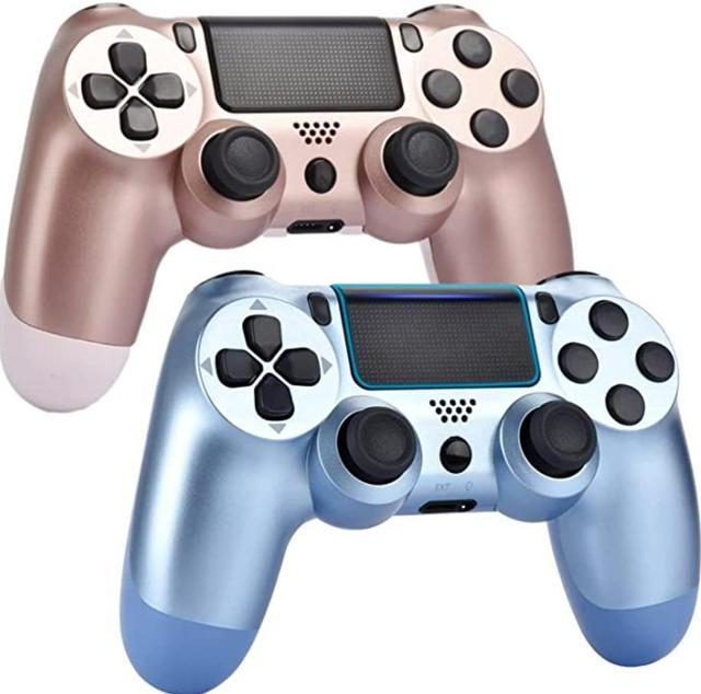 Siege aflivning Rund Wiv77 2-pack Wireless Controller Compatible with P-4 System, Gamapad  Control with Charging Cable, great gift for Girls/Kids/Man(Titanium  Blue+Rose Gold/Pink Joystick, 2021 New) PS4 Accessories - Newegg.com