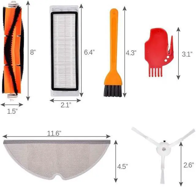 Alt view image 2 of 3 - 24PCS Vacuum Cleaner Parts Replacement for Xiaomi Robot Roborock S50 S51 Filters Brushes Vacuum Cleaner Accessory Kit