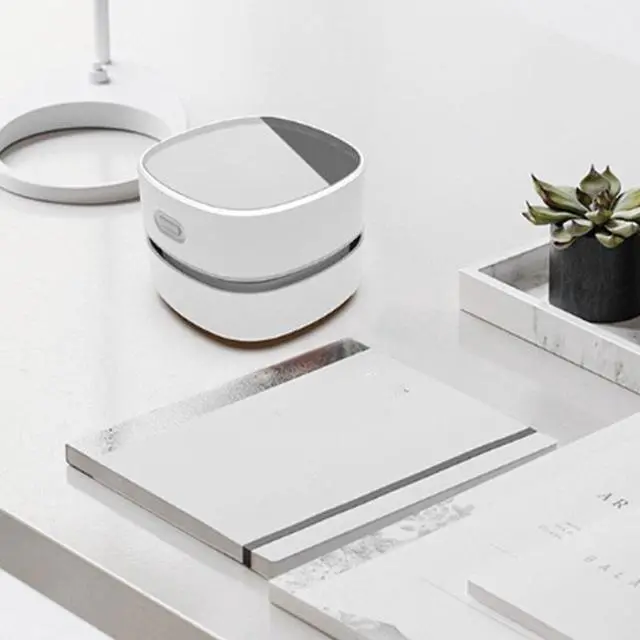 Alt view image 3 of 3 - Portable Automatic Cleaning Desktop Vacuum Cleaner Desktop Vacuum Cleaner Mini Desk Charging Vacuum Cleaner