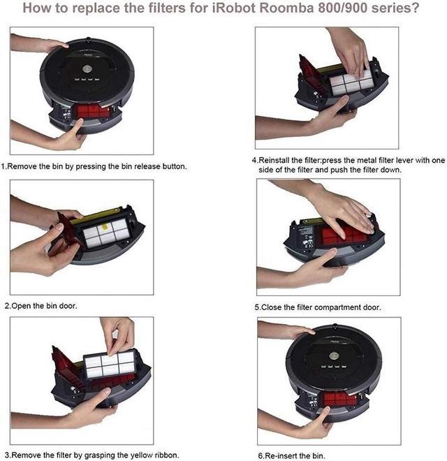 Pack accessoires pour iRobot Roomba Serie 800 900 850 860 870 880