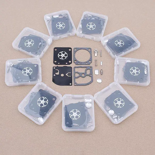 Main image of 10pcslot Diaphragm Gasket Kit For Zama RB-93 C1Q-S62 Carb Rebuild Carburetor Repair Kit Replacement Spare Part