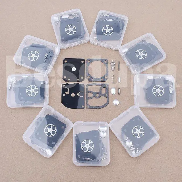 Alt view image 2 of 3 - 10pcslot Diaphragm Gasket Kit For Zama RB-93 C1Q-S62 Carb Rebuild Carburetor Repair Kit Replacement Spare Part