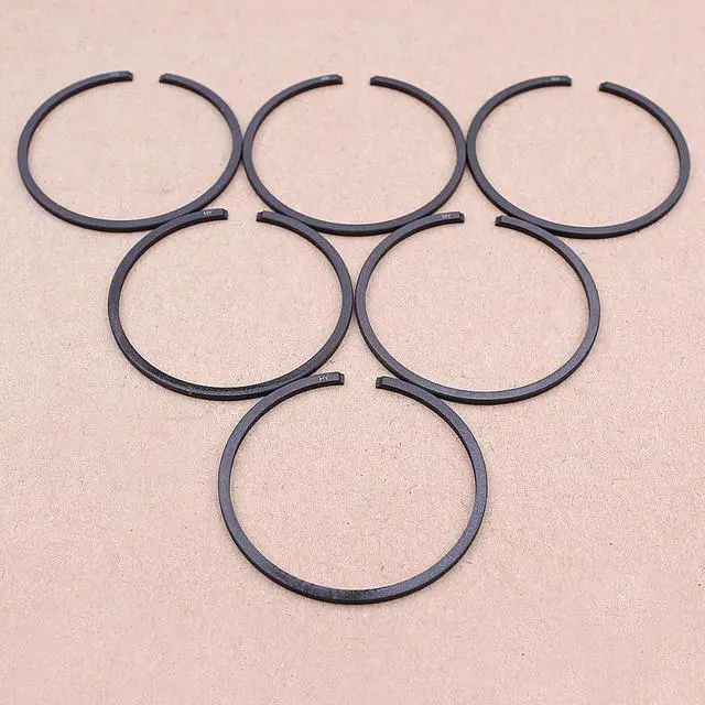 Alt view image 2 of 3 - 6PCS 42mm x 15mm Piston Ring Kit for Husqvarna 340 345 340E 345E EPA Chainsaw Replacement Part