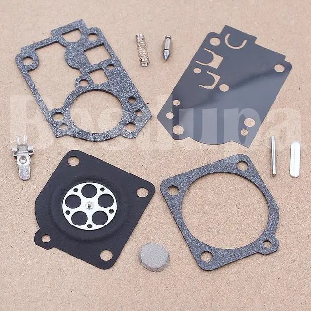 Alt view image 2 of 3 - Carburetor Rebuild Kit For ZAMA RB-156 C1U-W43 C1U-W45 Poulan BVM210VS Blower Trimmer Replacement Spare Part