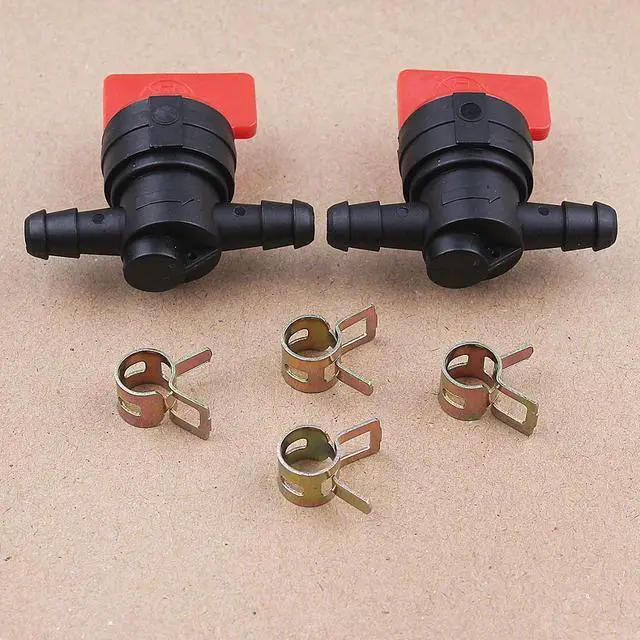 Alt view image 3 of 3 - 2PCS 14 In Line Straight Fuel Gas Cut-Off Valve Clamps for Briggs & Stratton Engine Replacement Parts