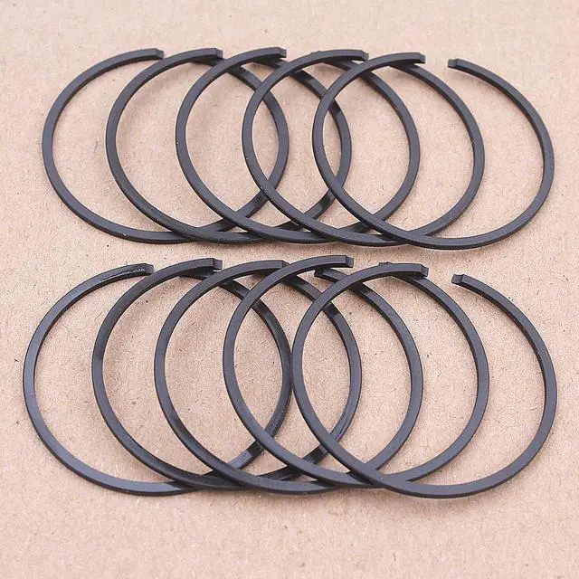 Alt view image 2 of 3 - 10pcs Piston Ring Kit for Trimmer Brush Cutter 35mm x 12mm Chainsaw Replacement Spare Parts