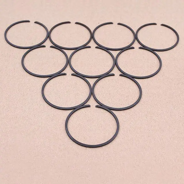 Alt view image 3 of 3 - 10pcs Piston Ring Kit for Trimmer Brush Cutter 35mm x 12mm Chainsaw Replacement Spare Parts