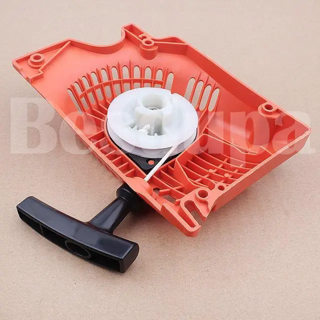 Alt view image 3 of 3 - Single Pull Recoil Starter Assembly for Chinese Chainsaw 4500 5200 5800 4900 45cc 52cc 58cc Chainsaw Replacement Parts