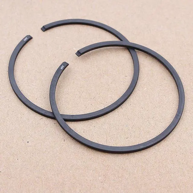 Alt view image 3 of 3 - 2pcs Piston Ring Kit 46mm x 15mm for Husqvarna 51 55 Rancher 257 357 XP EPA 359 EPA Chainsaw Replacement Part 503289014