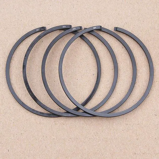 Alt view image 2 of 3 - 48mm x 15mm Piston Rings Kit For Husqvarna 61 365 261 262 162 165 265 503289015 Chainsaw Replacement Spare Part 4PCS