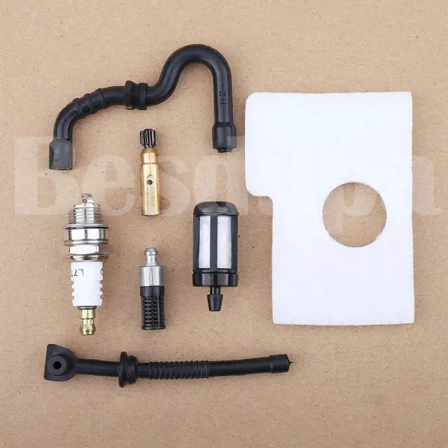 Alt view image 2 of 3 - Air Filter Fuel Filter Oil Filter Line Hose Spark Plug For STIHL 017 018 MS170 MS180 MS 170 180 Chainsaw Replacement Spare Parts