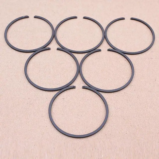 Main image of 6PCS 50mm x 15mm Piston Ring For Husqvarna 61 266 268 272 365 372 371 362 Jonsered 2063 625 670 2071 Chainsaw Replacement part