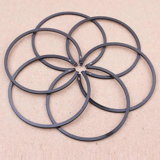Main image of 6PCS 48mm x 15mm Chainsaw Piston Rings For Husqvarna 61 365 261 262 162 165 265 Chainsaw 503289015 Replacement Spare Part