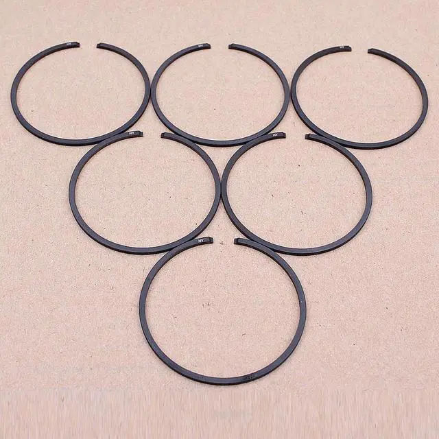 Alt view image 3 of 3 - 6PCS 48mm x 15mm Chainsaw Piston Rings For Husqvarna 61 365 261 262 162 165 265 Chainsaw 503289015 Replacement Spare Part