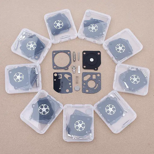 Main image of 10pcslot Carburetor Rebuild Kit For ZAMA RB-78 Weedeater Featherlite Poulan FL20 FL25 Brush Cutter Replacement Spare Part Carb