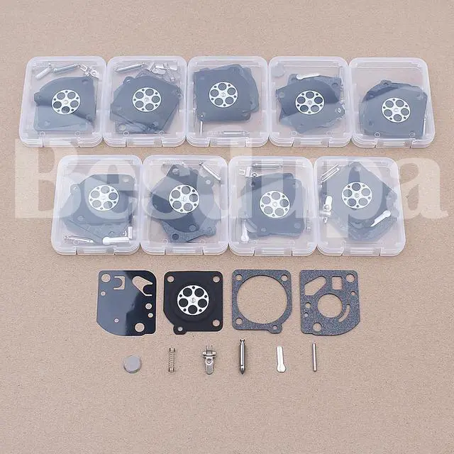 Alt view image 3 of 3 - 10pcslot Carburetor Rebuild Kit For ZAMA RB-78 Weedeater Featherlite Poulan FL20 FL25 Brush Cutter Replacement Spare Part Carb