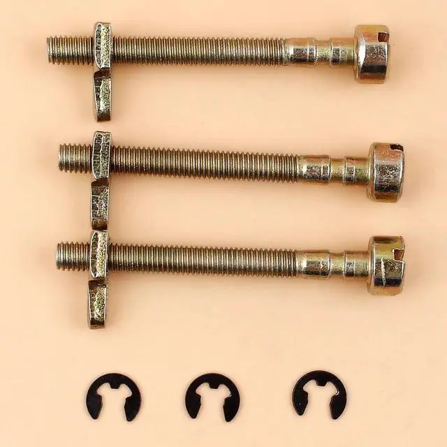 Alt view image 3 of 3 - 3Pcslot Chain Tensioner Adjuster Screw For McCulloch 335 338 435 436 438 440 441 442 444 Chainsaw Replacement Parts