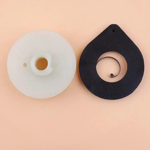 Alt view image 2 of 3 - Starter Pulley Recoil Spring Kit Fit HUSQVARNA 51 55 Chainsaw Replacement Parts 505303735, 501763101