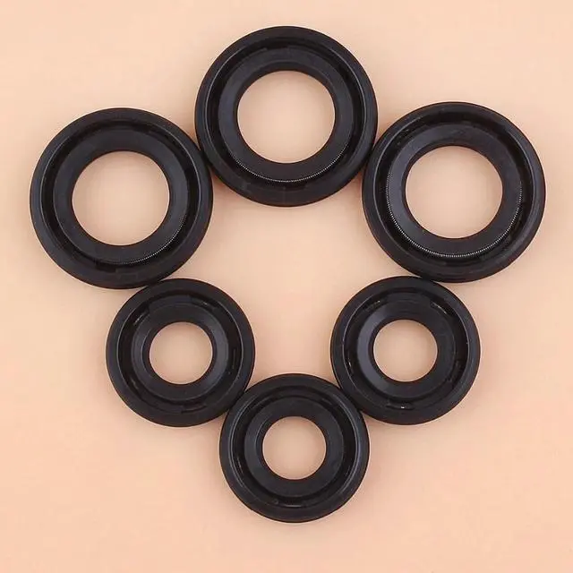 Alt view image 2 of 3 - 3Pairs Crankshaft Oil Seals Set For Honda GX35 GX 35 358cc Strimmer Brush Cutter Mowers 4-Stroke Small Engine Motor Replacement
