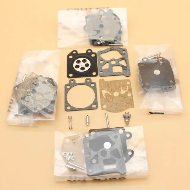 Alt view image 3 of 3 - 5Pcslot Carburetor Carb Complete Rebuild Kit Fit Stihl 017 018 MS170 MS180 Chainsaw Walbro Type Replacement Parts