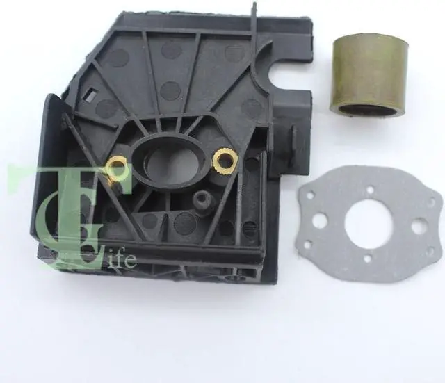 Alt view image 3 of 3 - Carburetor Adaptor Adapter Gasket Intake Manifold Boot Kit For HUSQVARNA 136 LE 137 E 141 LE 142 E 36 41 Chainsaw Replacement