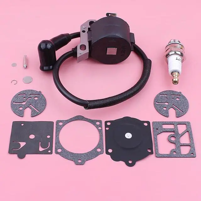 Alt view image 3 of 3 - Ignition Coil For Stihl 015 015AV 015L Spark Plug Carburetor Repair Kit Chain Saw Chainsaw Spare Replacement Part