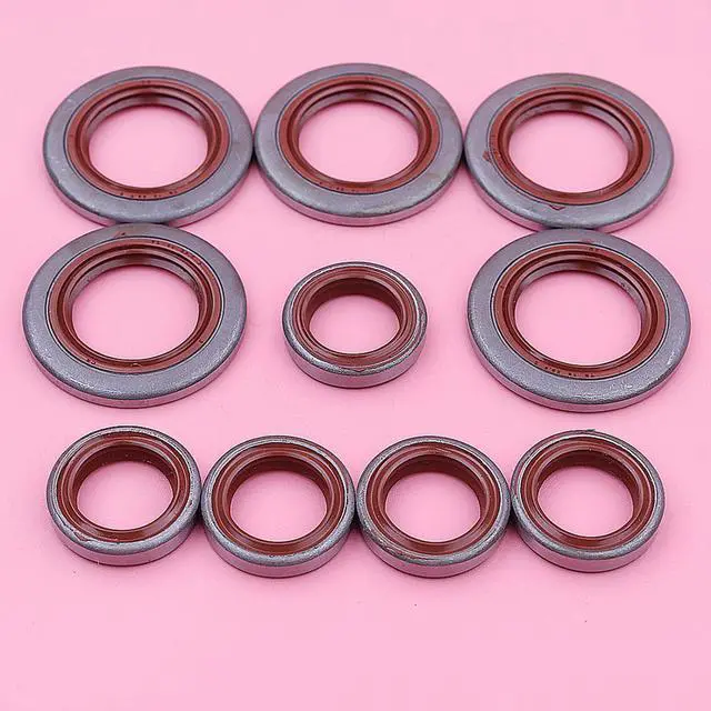 Alt view image 3 of 3 - 5 x Crankshaft Oil Seal Set For Stihl 044 MS440 Chainsaw Part Replacement 9640 003 1972, 9640 003 1320