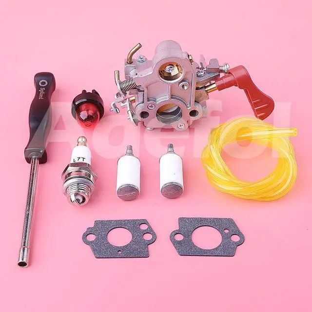 Alt view image 3 of 3 - Carburetor Kit For Zama C1M-W44 Craftsman Poulan PP330 PP335 PPB330 PPB335 Gas Trimmer 33cc Replacement 545189502 545008042