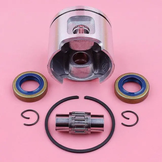 Alt view image 2 of 3 - 48mm Piston Ring Pin Circlip Kit For Husqvarna 61 Jonsered 630 Needle Bearing Oil Seal Chainsaw Replacement Spare Part