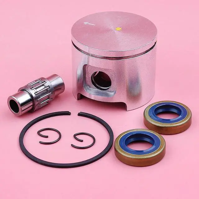 Alt view image 3 of 3 - 48mm Piston Ring Pin Circlip Kit For Husqvarna 61 Jonsered 630 Needle Bearing Oil Seal Chainsaw Replacement Spare Part
