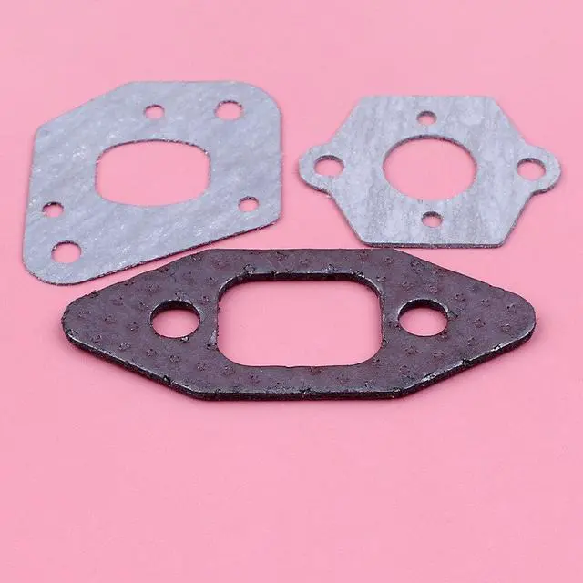 Alt view image 3 of 3 - Gasket Set For Partner 350 351 352 370 390 Poulan 2050 2150 Chain Saw Chainsaw Spare Replacement Part 3pcs