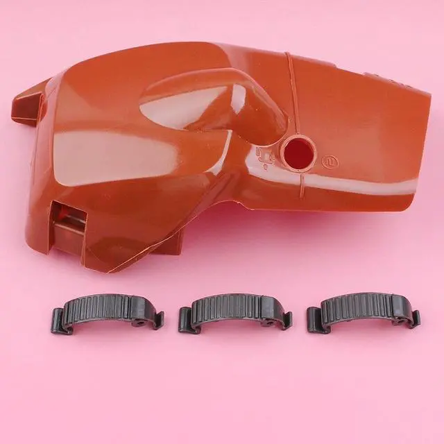 Alt view image 2 of 3 - Top Cylinder Engine Cover Shroud Snap Clip Buckle Kit For Husqvarna 445 445e 450 450e Chainsaw Replacement Part