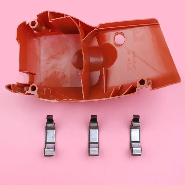 Alt view image 3 of 3 - Top Cylinder Engine Cover Shroud Snap Clip Buckle Kit For Husqvarna 445 445e 450 450e Chainsaw Replacement Part