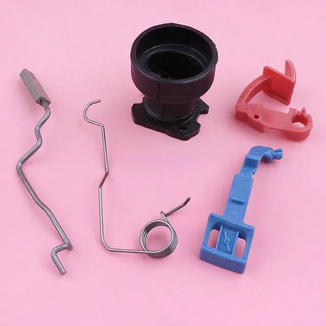Alt view image 3 of 3 - Intake Manifold Throttle Spring Choke Rod Control Switch For Husqvarna 340 345 346XP 350 353 Chainsaw Spare Replacement Part