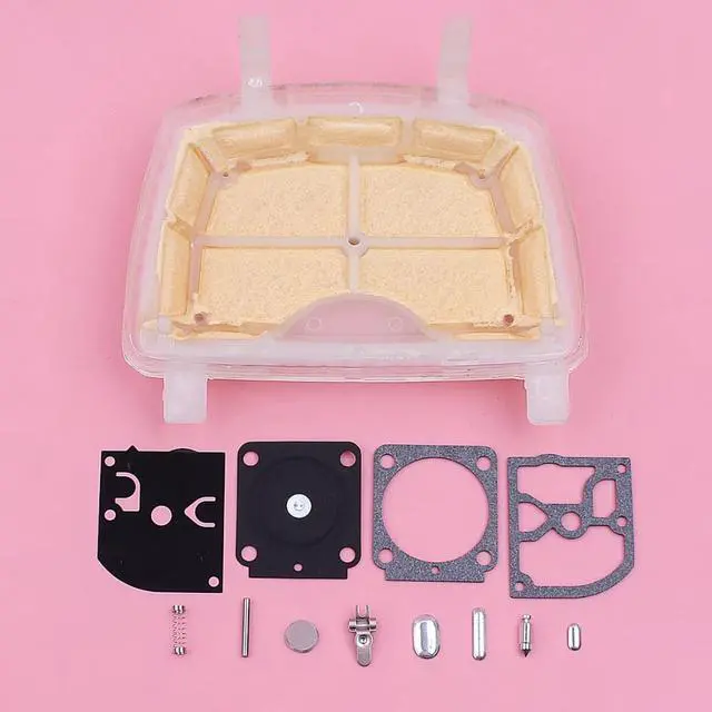 Alt view image 2 of 3 - Air Filter Cleaner For Stihl MS171 MS181 MS211 Carburetor Repair Rebuild Diaphragm Kit Chainsaw Replacement Spare Part