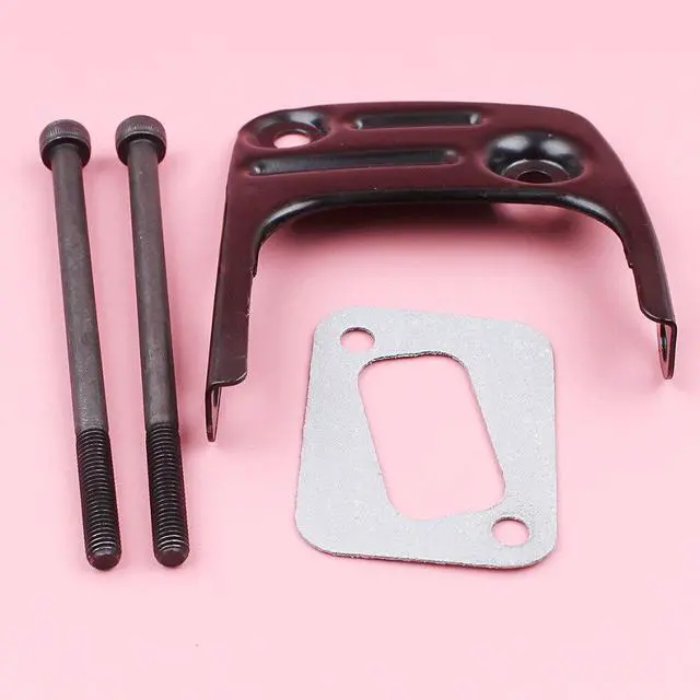 Alt view image 3 of 3 - Exhaust Muffler Bracket Gasket Bolts For Husqvarna 340 345 346 346XP 350 351 353 Chainsaw Spare Replacement Part