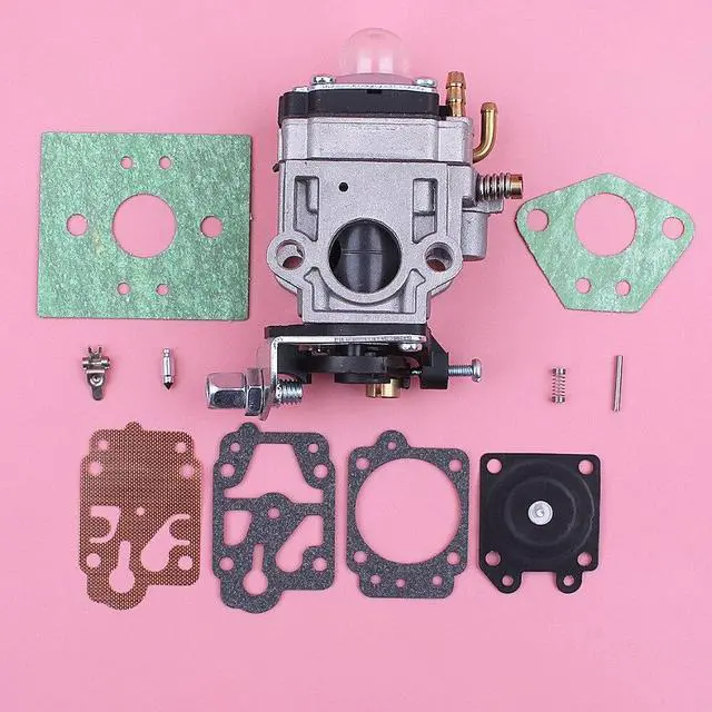 Alt view image 2 of 3 - Carburetor Carb Gasket Repair Rebuild Kit For 40-5 43cc Trimmer Brush Cutter Lawn Mower Engine Replacement Part