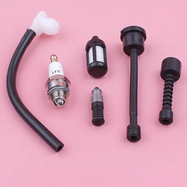 Alt view image 2 of 3 - Fuel Gas Oil Filter Line Hose Spark Plug Kit For Stihl 070 090 Chainsaw Replacement Spare Part