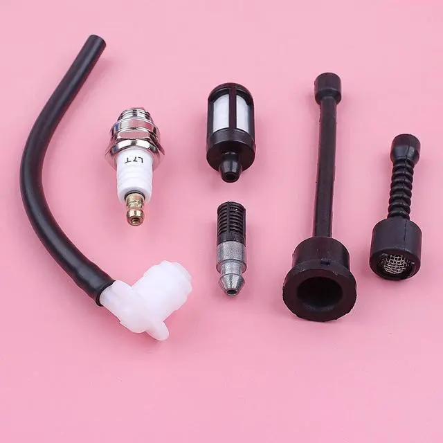 Alt view image 3 of 3 - Fuel Gas Oil Filter Line Hose Spark Plug Kit For Stihl 070 090 Chainsaw Replacement Spare Part