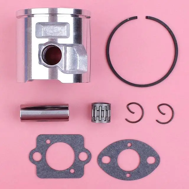 Alt view image 2 of 3 - Piston Ring Pin Circlip Kit For Husqvarna 455 Rancher 455 Chainsaw Replacement Part Carburetor Gasket Needle Bearing 47mm