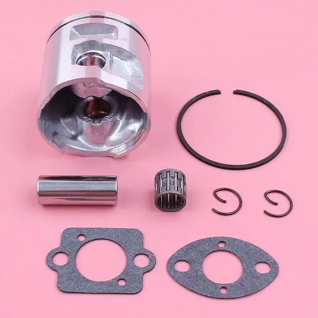 Alt view image 3 of 3 - Piston Ring Pin Circlip Kit For Husqvarna 455 Rancher 455 Chainsaw Replacement Part Carburetor Gasket Needle Bearing 47mm