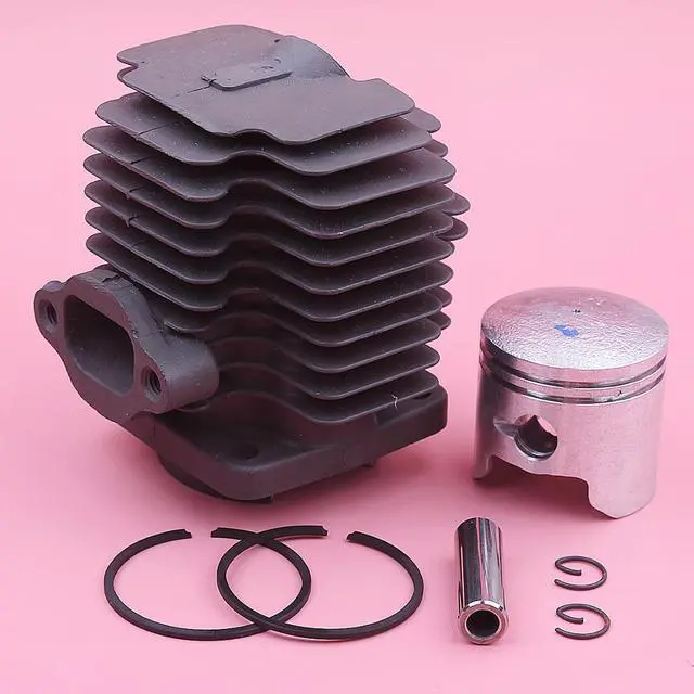 Alt view image 3 of 3 - 40mm Cylinder Head Piston Kit For Robin FL411 NB411 NF411 Replacement 5411500300 Grass Trimmer Engines Motor w Pin Ring Circlips
