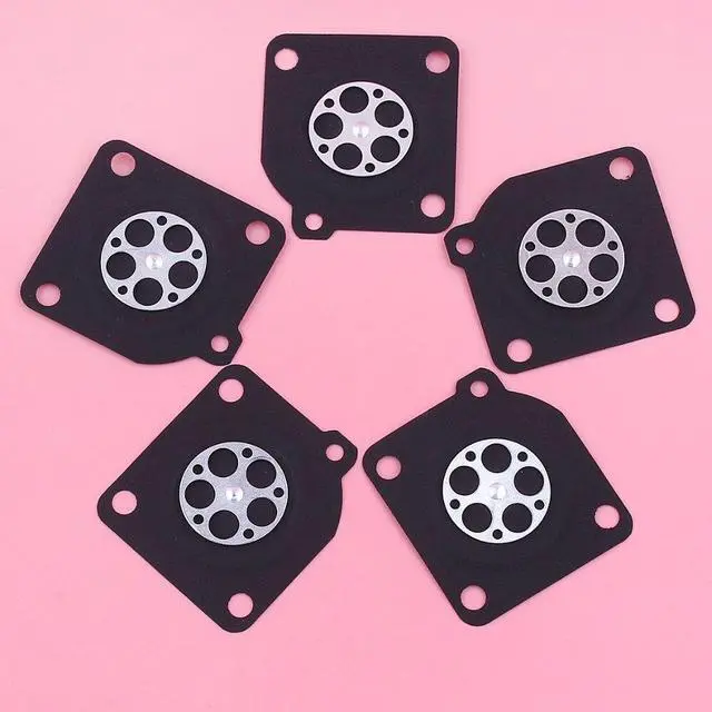 Alt view image 3 of 3 - 5pcslot Carburetor Repair Rebuild Metering Diaphragm Gasket For Zama C1U Carb Replacement A015010 Parts