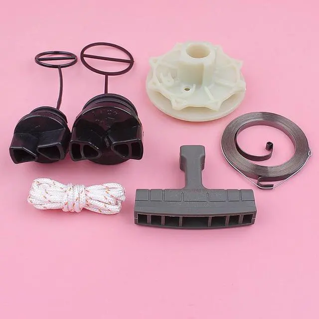 Alt view image 3 of 3 - Recoil Starter Pulley Spring Handle Grip Rope For Partner 350 351 Fuel Oil Tank Cap Chain Saw Chainsaw Replacement Spare Part