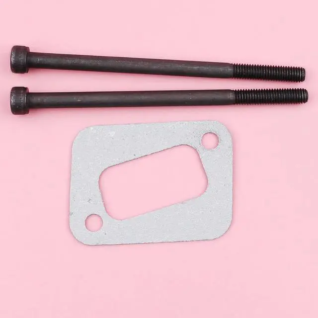 Alt view image 2 of 3 - Exhaust Muffler Bolt with Gasket For Husqvarna 340 345 346 346XP 350 351 353 Chainsaw Replacement Part