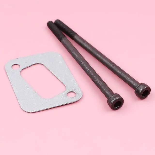 Alt view image 3 of 3 - Exhaust Muffler Bolt with Gasket For Husqvarna 340 345 346 346XP 350 351 353 Chainsaw Replacement Part