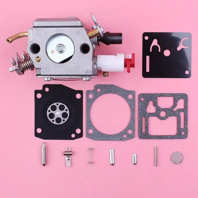 Alt view image 2 of 3 - 2 Fuel Line Carburetor Carb Repair Rebuild Kit For Husqvarna 340 345 346XP 350 353 Chainsaw Replacement Part